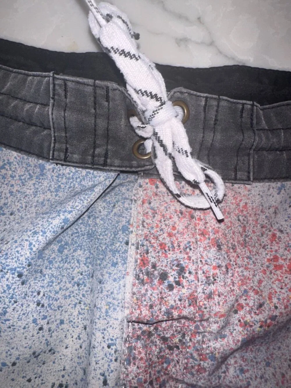 Alton Men's Paint Splatter Print Boardshorts